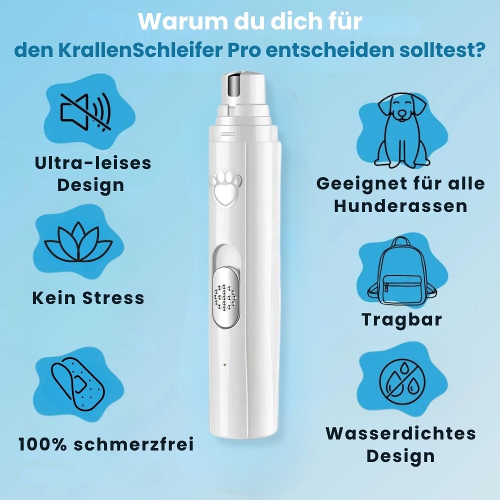 KrallenSchleifer™ Pro - Schmerzfreier Nagelschleifer für Hunde