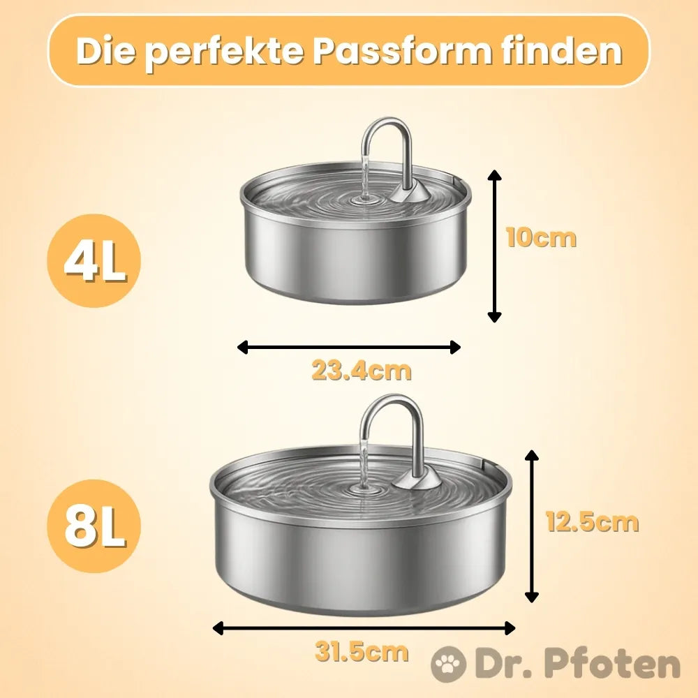 AquaFlow™ - Der antibakterielle Trinkbrunnen mit Filtration
