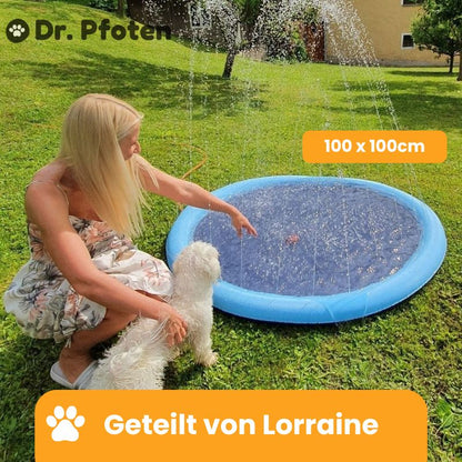 PfotenOase™ - Wasserspielmatte für Hunde