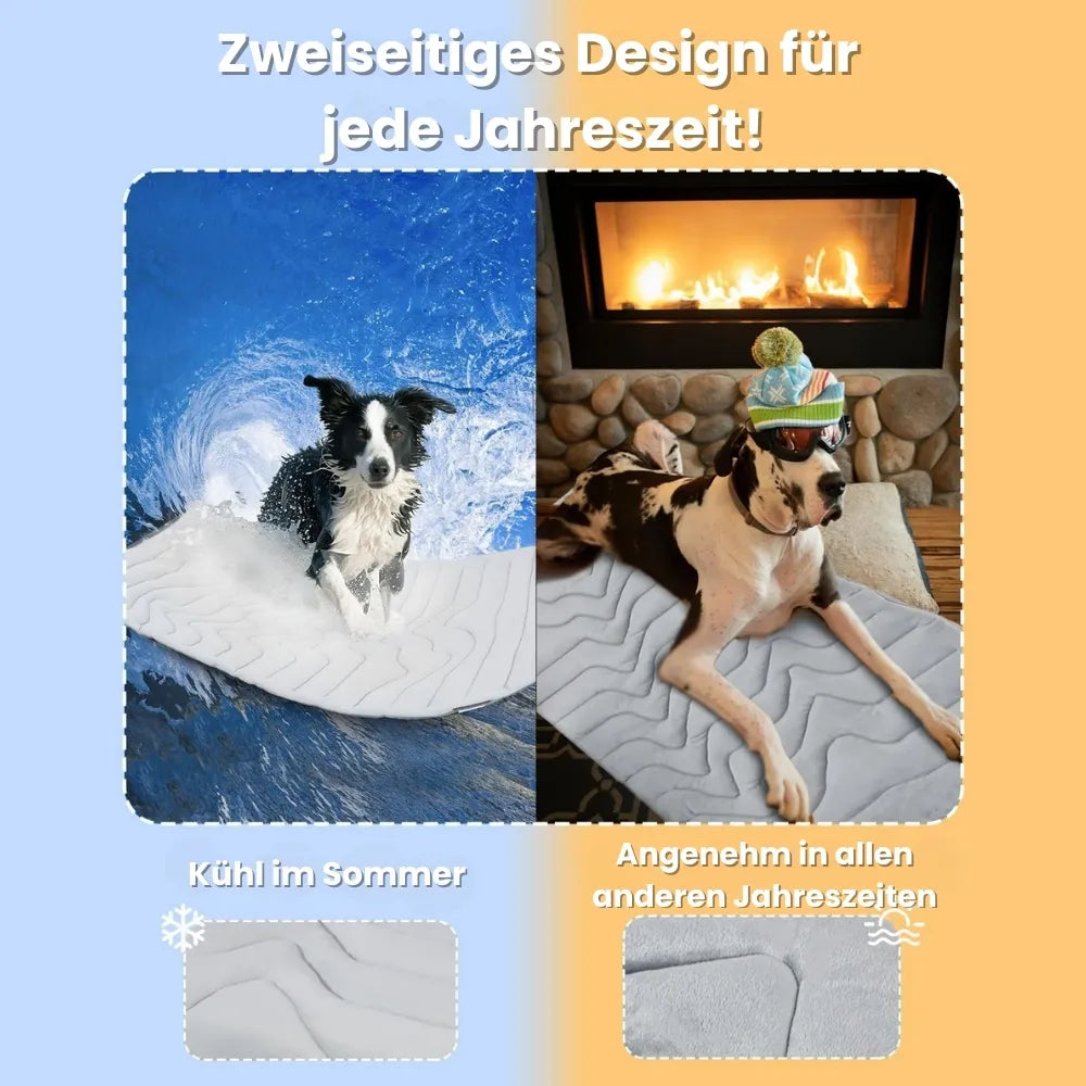 SWZEC Dr Pfoten Pfotenchill Kühlmatte Für Hunde – Selbstkühlende Matte Ohne Wasser/Strom | Für Auto, Zuhause & Reisen